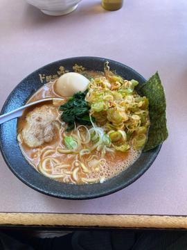 文蔵辛味噌ド豚骨らーめん 辛ねぎトッピング