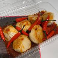 オリジナルラー油の焼き小籠包（#激辛グルメフェス&#カレーフェス） 激辛