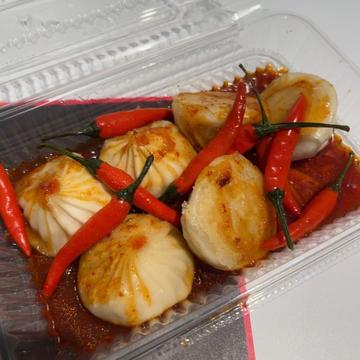 オリジナルラー油の焼き小籠包（#激辛グルメフェス&#カレーフェス） 激辛