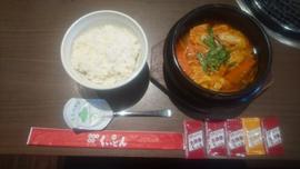 カルビスープ 定食 コチュジャン × 5 追加