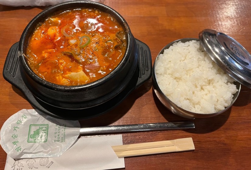 牡蠣純豆腐チゲ