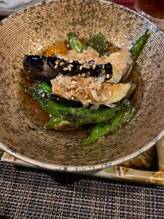 茄子と伏見唐辛子の揚げ浸し
