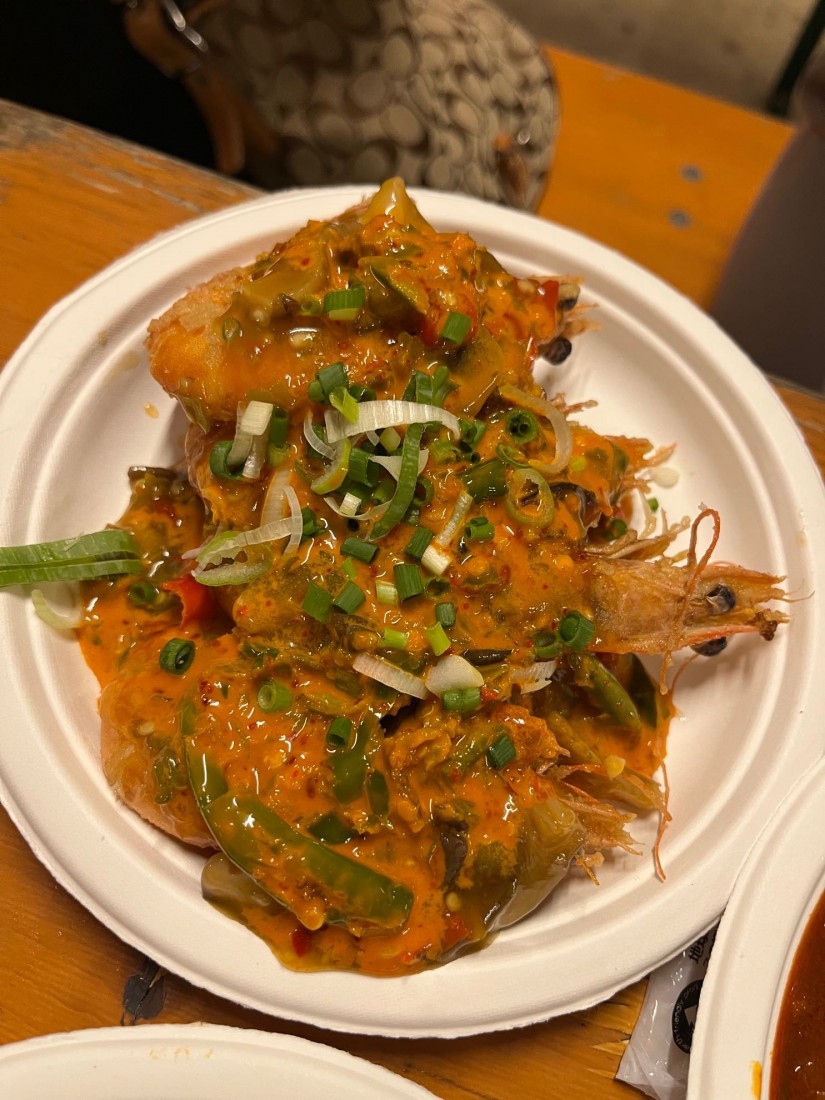 悪魔風海老の唐揚げ デス辛