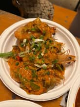 悪魔風海老の唐揚げ デス辛