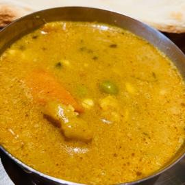 ミックス野菜カレー 🌶️＋半分