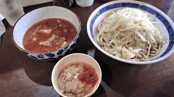 蓮爾風つけ麺(+大辛アブラ)