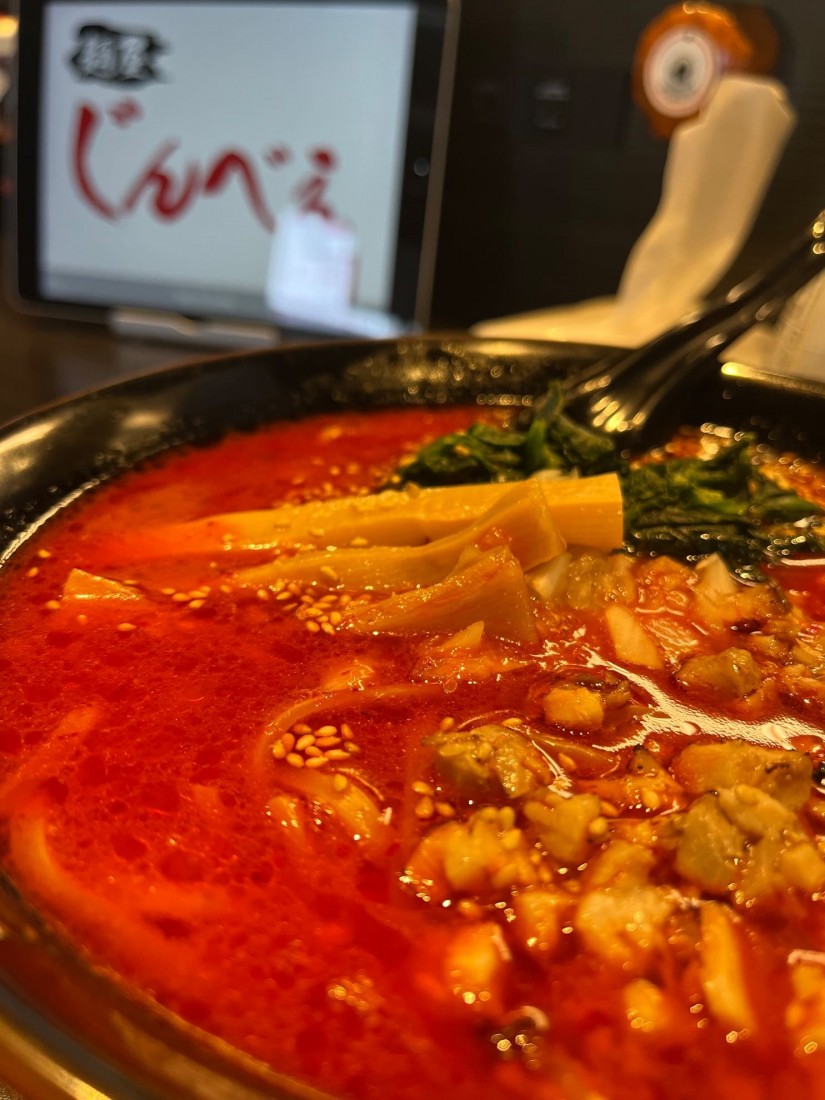 雷ラーメン（醤油豚骨） 5辛