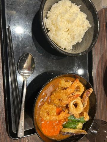 The海老スープカレー(イカ追加) 20辛