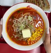 大辛味噌ラーメン 納豆バターコーントッピング