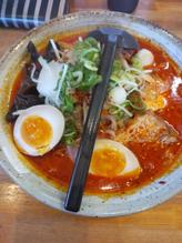 辛味噌ラーメン野菜味玉トッピング 激辛