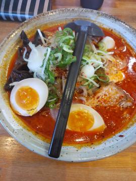 辛味噌ラーメン野菜味玉トッピング 激辛