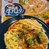 もちっと生パスタ あさりとブロッコリーのペペロンチーノ