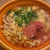 明太玉子の餡かけうどん