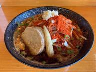 蠍ラーメン 辛さ:鬼増し(+100円)、シビレ:鬼シビ(+100)