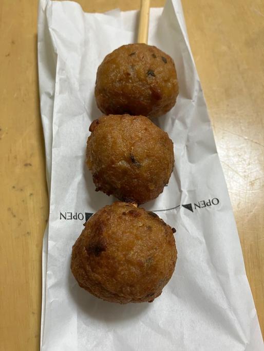 ごま油香るピリ辛つくね串（たけのこ入り） ピリ辛