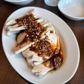 蒸し鶏四川辛味たれ