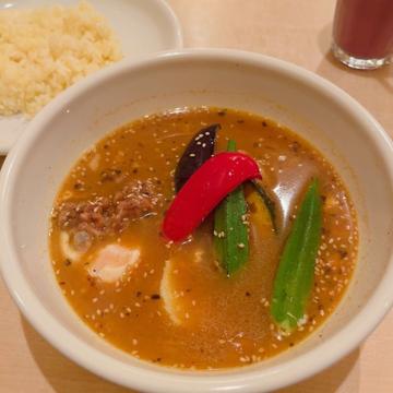 温玉納豆オクラのスープカレー LEVEL6 超激辛