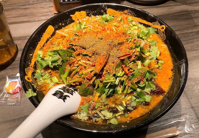 カラシビ味噌らーめん 辛さ鬼増し、シビ増し