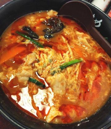 酸辣湯麺 辛め
