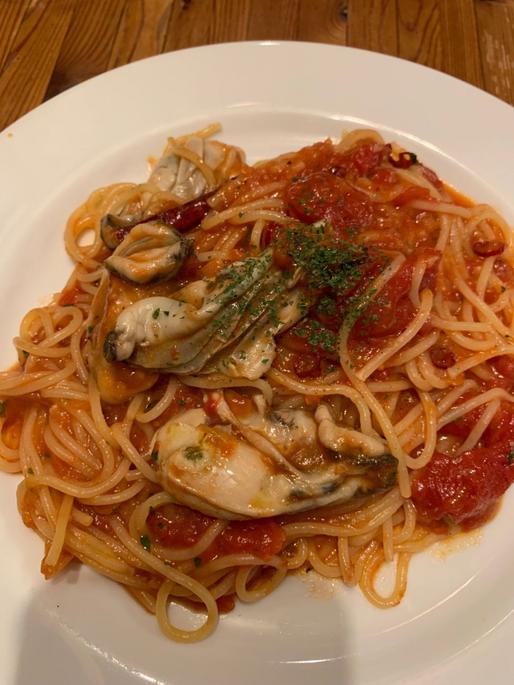 牡蠣のアラビアータ