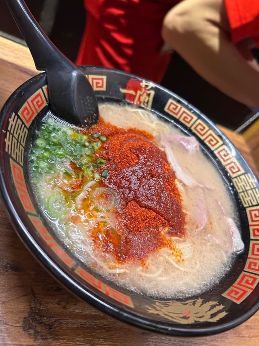 天然とんこつラーメン 20辛