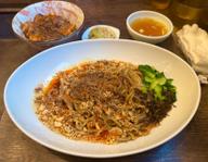 汁なし担担麺と小麻婆丼のセット 辛5  痺5