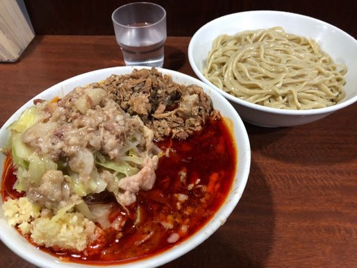 辛麺つけ麺