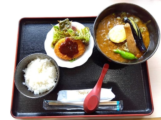 彩り野菜 カレーそば