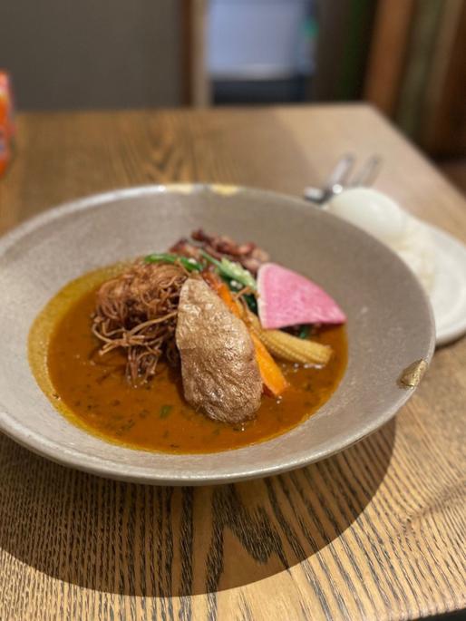 せせりと揚げえのきカレー 辛さ6