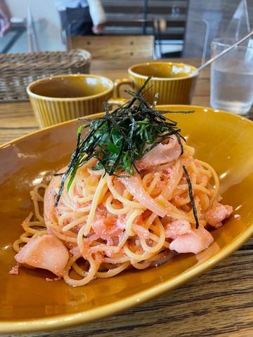 ヤリイカの明太子バターソース青じそ風味 唐辛子マーク1本