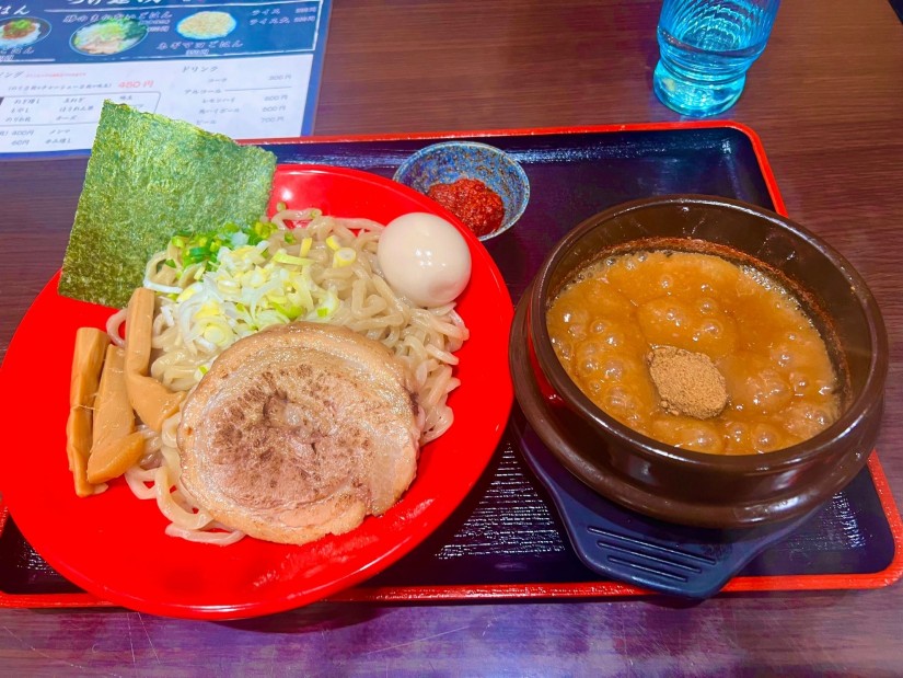 濃厚豚骨あったかい辛つけ麺