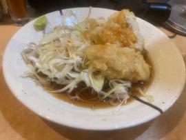 辛鶏天そば(冷) 0.5