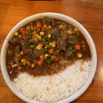 とりきもカレー  ミックスベジタブルトッピング 7辛