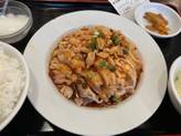 蒸し鶏の四川風ソースかけ定食 激辛