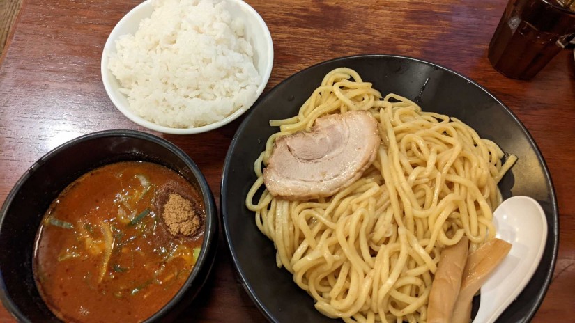 辛つけ麺  大盛+ご飯 1辛
