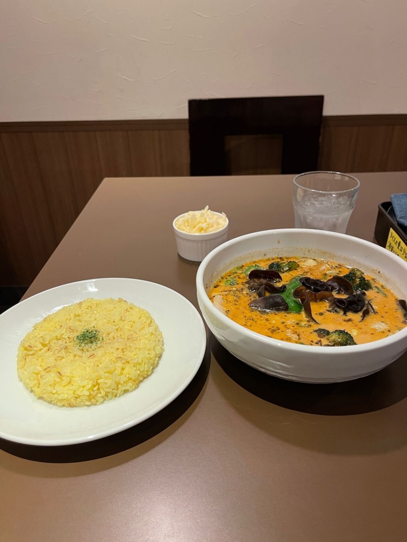 納豆挽肉にキクラゲチーズトッピング ジョーカー(+250円)