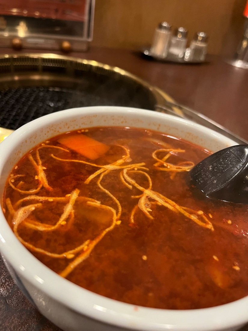 ユッケジャン温麺（ハーフ） 辛さ増し