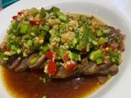 ピータンと牛肉の青唐辛子和え