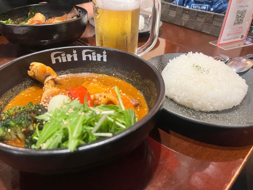 骨つきチキンのスープカレー  10辛