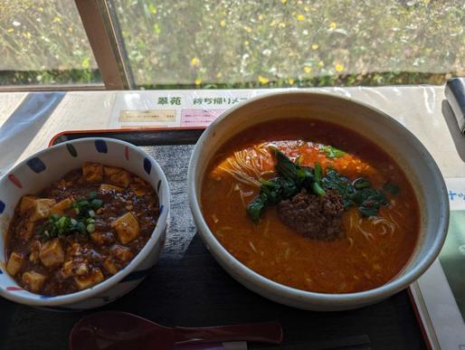 麻婆丼担々麺セット