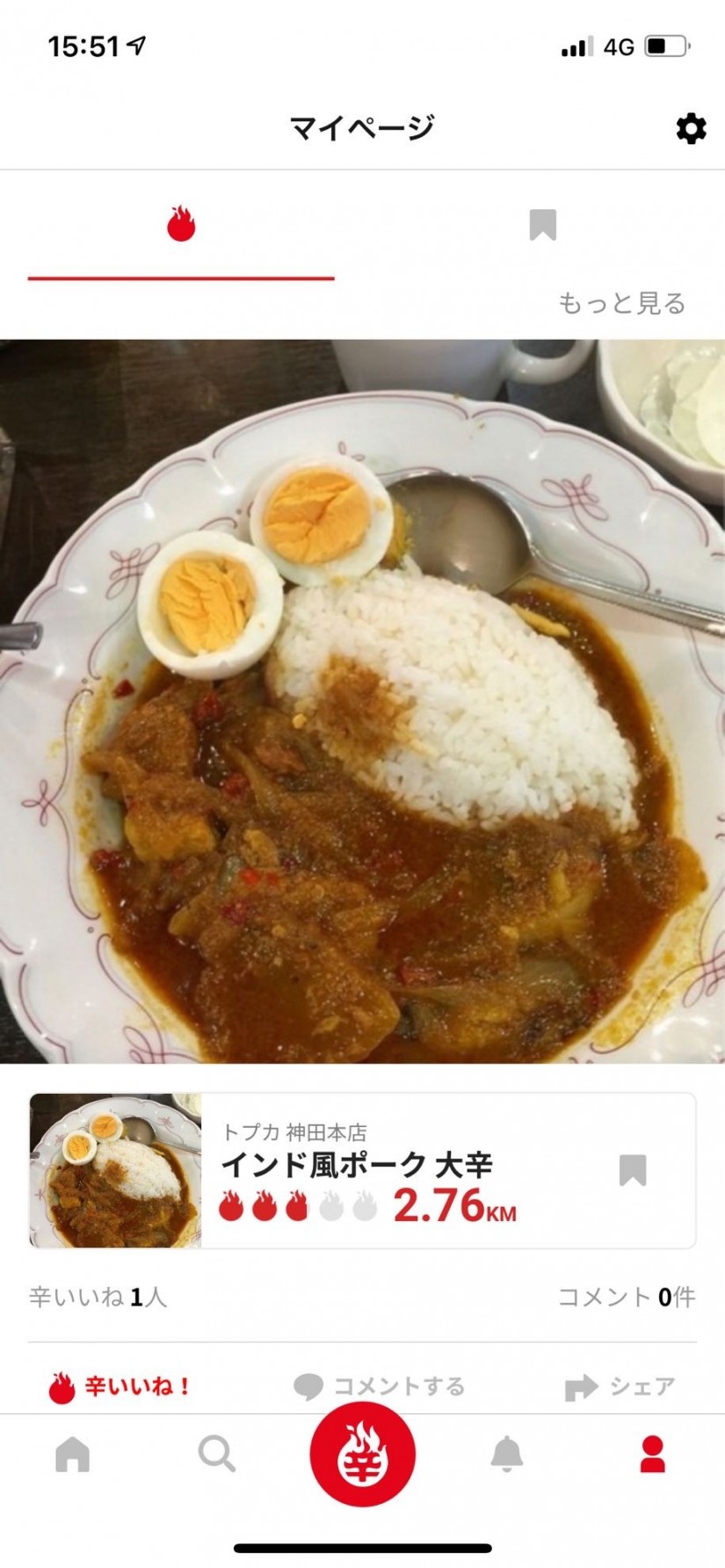 インド風ポーク 大辛