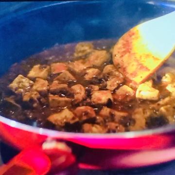 煮詰まった麻婆豆腐