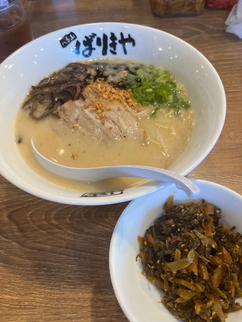 黒こてめん ＋辛子高菜