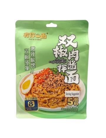 双椒肉酱拌面