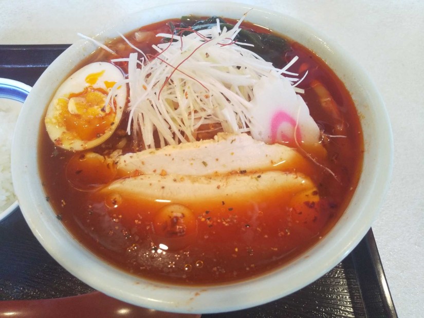 冷やし赤南蛮醤油ラーメン 激辛