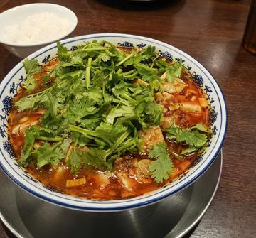 麻婆麺 パクチートッピング