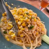 長野県産ゴールドラッシュと青唐辛子のペペロンチーノ