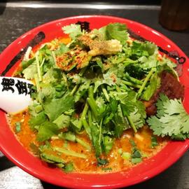 カラシビ味噌らーめん パクチー増し カラ増し・シビ増し