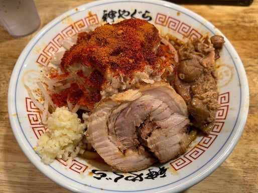 旨辛鬼油そば 激辛