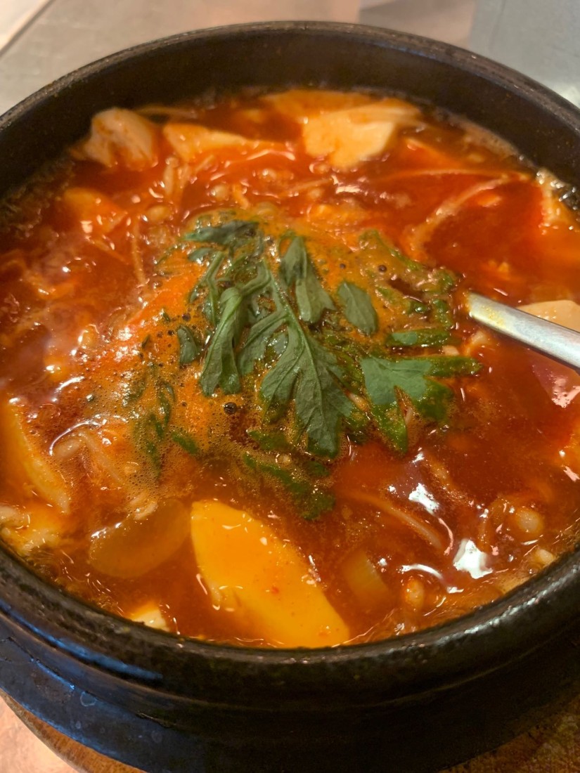 ハヌリスンドゥブチゲ定食 3辛